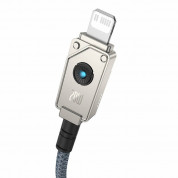 Baseus Aramid Fiber Braiding USB-C to Lightning Cable PD 20W (P10355803221-01) - изключително здрав USB-C към Lightning кабел за Apple устройства с Lightning порт (200 см) (син) 3