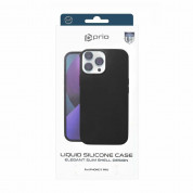 Prio Liquid Silicone Case - силиконов (TPU) калъф за iPhone 11 Pro (черен) 5