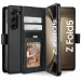 Tech-Protect Wallet Leather Flip Case - кожен калъф, тип портфейл за Samsung Galaxy Z Fold5 (черен) 1