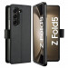 Tech-Protect Wallet Leather Flip Case - кожен калъф, тип портфейл за Samsung Galaxy Z Fold5 (черен) 2