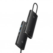 Baseus USB-C AirJoy Series 6-Port With PD 100W Hub Docking Station (WKQX080301) (black)  5