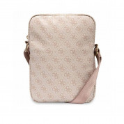 Guess PU 4G Printed Stripes Tablet Bag 10 - дизайнерска чанта с презрамка за таблети до 10 инча (розов) 2