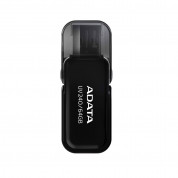 Adata UV240 USB 2.0 Flash Drive 64GB - флаш памет за преносими компютри 64GB (черен) 1