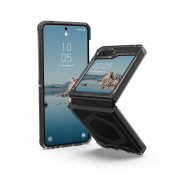 Urban Armor Gear Plyo Pro Case - удароустойчив хибриден кейс с MagSafe за Samsung Galaxy Z Flip5 (черен-прозрачен)