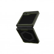 Urban Armor Gear Plyo Pro Case - удароустойчив хибриден кейс с MagSafe за Samsung Galaxy Z Flip5 (зелен-черен) 9