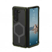 Urban Armor Gear Plyo Pro Case - удароустойчив хибриден кейс с MagSafe за Samsung Galaxy Z Fold5 (зелен-черен) 14