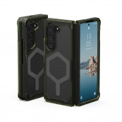 Urban Armor Gear Plyo Pro Case - удароустойчив хибриден кейс с MagSafe за Samsung Galaxy Z Fold5 (зелен-черен) 1