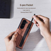 Nillkin Aoge Leather Flip Case - кожен калъф за Samsung Galaxy Z Fold5 (черен) 13