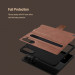 Nillkin Aoge Leather Flip Case - кожен калъф за Samsung Galaxy Z Fold5 (кафяв) 10