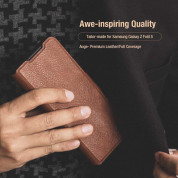 Nillkin Aoge Leather Flip Case for Samsung Galaxy Z Fold5 (brown) 5
