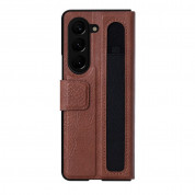 Nillkin Aoge Leather Flip Case for Samsung Galaxy Z Fold5 (brown) 2