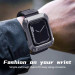 Nillkin DynaGuard Watch Strap and Case - удароустойчив алуминиев кейс от най-висок клас с вградена каишка за Apple Watch 45мм (черен) 5