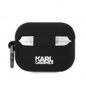 Karl Lagerfeld AirPods Pro 3D Logo NFT Karl Head Silicone Case (black) 1