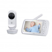 Motorola Ease35 Video Baby Monitor - безжичен бебефон с LCD монитор и управление (бял) 1
