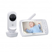 Motorola Ease35 Video Baby Monitor - безжичен бебефон с LCD монитор и управление (бял)
