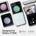 Spigen AirSkin Glitter Case - качествен поликарбонатов кейс за Samsung Galaxy Z Flip5 (прозрачен) 6