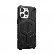 Urban Armor Gear Monarch Pro MagSafe Case - удароустойчив хибриден кейс с MagSafe за iPhone 15 Pro Max (черен-карбон) 4