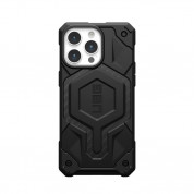 Urban Armor Gear Monarch Pro MagSafe Case - удароустойчив хибриден кейс с MagSafe за iPhone 15 Pro Max (черен-карбон) 2