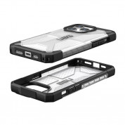 Urban Armor Gear Plasma Case - удароустойчив хибриден кейс за iPhone 15 Pro Max (прозрачен) 1