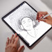 Zagg Invisible Shield GlassFusion Plus Canvas Screen Protector - хибридно защитно покритие (подходящо за рисуване) за дисплея на iPad Pro 12.9 M2 (2022) iPad Pro 12.9 M1 (2021), iPad Pro 12.9 (2020), iPad Pro 12.9 (2018) (матиран) 3