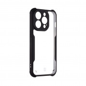 Tactical Quantum Stealth Hybrid Case for Apple iPhone 15 Pro (black-clear)