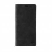Tactical Xproof Flip Case - кожен калъф, тип портфейл с поставка и отделение за кр. карти за iPhone 15 (черен)