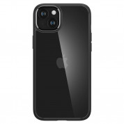 Spigen Crystal Hybrid Case - хибриден кейс с висока степен на защита за iPhone 15 Plus (черен-прозрачен) 1