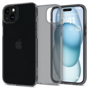 Spigen Crystal Flex Case - тънък качествен силиконов (TPU) калъф за iPhone 15 (сив) 