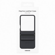 Samsung Flap Eco-Leather Cover EF-VF731PBEGWW - оригинален кожен кейс (естествена кожа) за Samsung Galaxy Z Flip5 (черен)  4