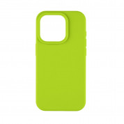 Tactical Velvet Smoothie Cover - силиконов калъф за iPhone 15 Pro (зелен)