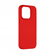 Tactical Velvet Smoothie Cover - силиконов калъф за iPhone 15 Pro (червен) 1