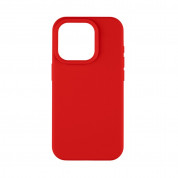 Tactical Velvet Smoothie Cover - силиконов калъф за iPhone 15 Pro (червен)