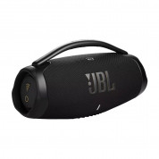 JBL Boombox 3 Wi-Fi - водоустойчив безжичен спийкър с вградена батерия, зареждащ мобилни устройства (черен) 