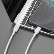 Dudao Fast Charging USB-C to Lightning Cable PD 30W - USB-C към Lightning кабел за Apple устройства с Lightning порт (100 см) (бял)  5