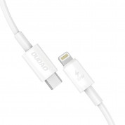 Dudao Fast Charging USB-C to Lightning Cable PD 30W - USB-C към Lightning кабел за Apple устройства с Lightning порт (100 см) (бял) 