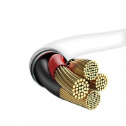 Dudao Fast Charging USB-C to Lightning Cable PD 30W - USB-C към Lightning кабел за Apple устройства с Lightning порт (100 см) (бял)  4