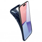 Spigen Liquid Air Case - силиконов (TPU) калъф с висока степен на защита за iPhone 15 Pro (син) 6