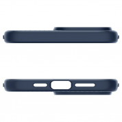 Spigen Liquid Air Case - силиконов (TPU) калъф с висока степен на защита за iPhone 15 Pro (син) 5
