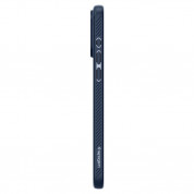 Spigen Liquid Air Case - силиконов (TPU) калъф с висока степен на защита за iPhone 15 Pro (син) 4