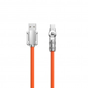 Dudao Angled USB-A to USB-C Cable 120W (100 cm) (orange)