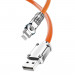 Dudao Angled Fast Charging USB-A to Lightning Cable PD 30W - USB-A към Lightning кабел за Apple устройства с Lightning порт (100 см) (оранжев)  2