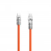 Dudao Angled USB-C to USB-C Cable 120W - здрав кабел с бързо зареждане за устройства с USB-C порт (100 см) (оранжев) 1