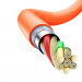 Dudao Angled USB-C to USB-C Cable 120W - здрав кабел с бързо зареждане за устройства с USB-C порт (100 см) (оранжев) 3
