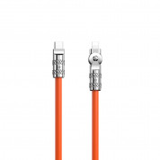 Dudao Angled Fast Charging USB-C to Lightning Cable PD 30W (100 cm) (orange)