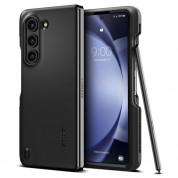 Spigen Thin Fit P Case - качествен тънък матиран кейс за Samsung Galaxy Z Fold5 (черен)