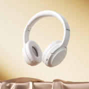 Dudao X22 Pro Active Noise Cancelling Wireless Over-Ear Headphones - безжични блутут слушалки с микрофон за мобилни устройства с Bluetooth (бял) 1