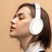 Dudao X22 Pro Active Noise Cancelling Wireless Over-Ear Headphones - безжични блутут слушалки с микрофон за мобилни устройства с Bluetooth (бял) 3