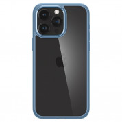 Spigen Crystal Hybrid Case - хибриден кейс с висока степен на защита за iPhone 15 Pro Max (син)	 1
