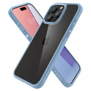 Spigen Crystal Hybrid Case - хибриден кейс с висока степен на защита за iPhone 15 Pro Max (син)	 6