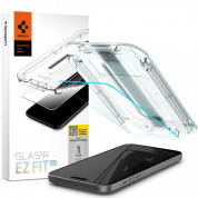 Spigen Glas.tR EZ Fit Tempered Glass - стъклено защитно покритие за дисплея на iPhone 15 Plus (прозрачен)